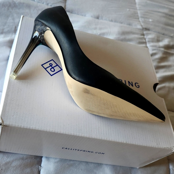 Black "Call It Spring" Pumps - Picture 3 of 3